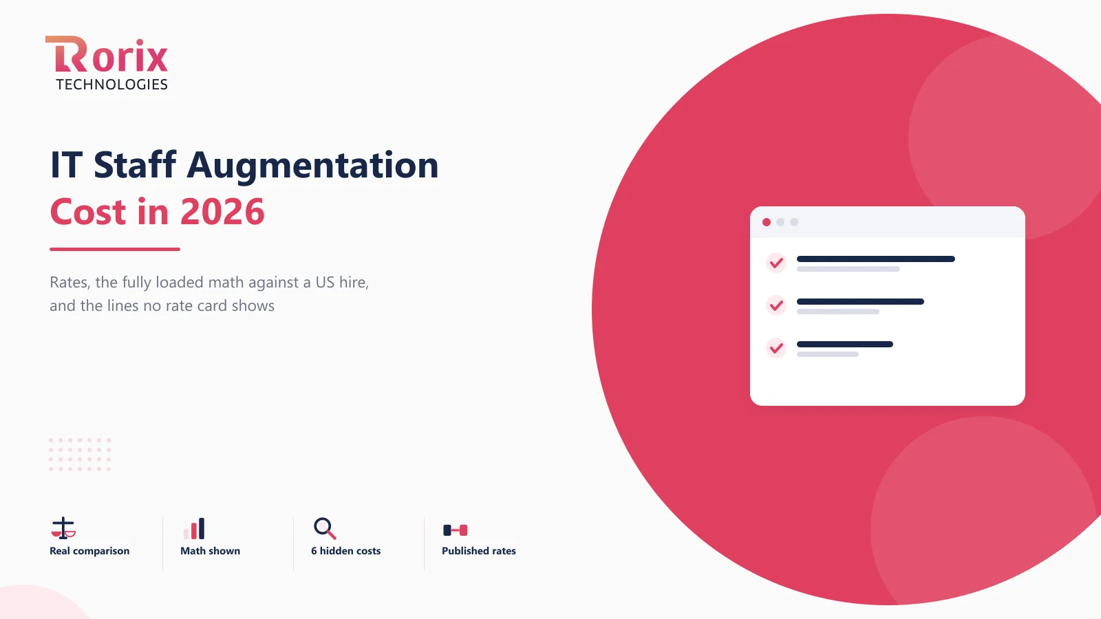 IT Staff Augmentation Cost: What You Actually Pay in 2026